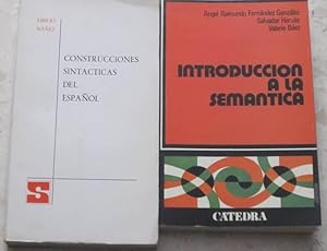 Seller image for Construcciones sintcticas del espaol (preposiciones) + Introduccin a la semntica (2 libros) for sale by Libros Dickens