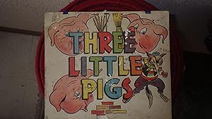 Seller image for Little Black Sambo & Three (3 ) Pigs Playettte Book NO. #250 Calendar Like Book with Flip Pages, Flip it Either Way for Either Story, 1942, Front Cover Has Sambo Title in Big Letters, FLIP THE PAGES EITHER WAY FOR Either Story for sale by Bluff Park Rare Books