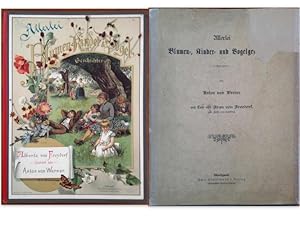 Seller image for Allerlei Blumen-, Kinder- u. Vogelgeschichten, 12 Blatt Farbdruckbilder nach Aquarellen von Anton von Werner (1843-1915). Mit Text von Frau von Freydorf, geb. Alberta von Freydorf (1846 - 1923), for sale by Antiquariat Im Baldreit