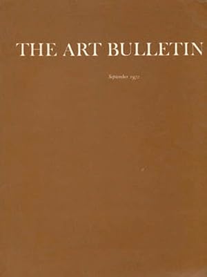 Seller image for The Art Bulletin (Volume LIV, Number 3, September 1972) for sale by Diatrope Books