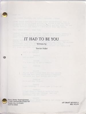 It Had to be You (Original Screenplay)