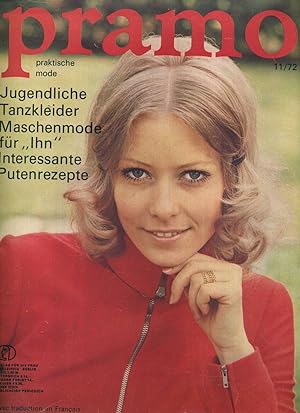Pramo 1972. Praktische Mode. Modezeitschrift. Vollständiger Jahrgang 1972 in 12 Heften. Mit den S...