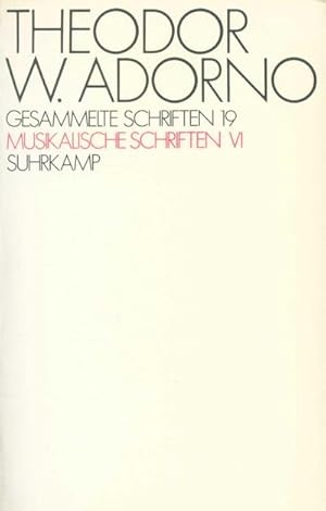 Imagen del vendedor de Gesammelte Schriften Musikalische Schriften. Tl.6 a la venta por BuchWeltWeit Ludwig Meier e.K.