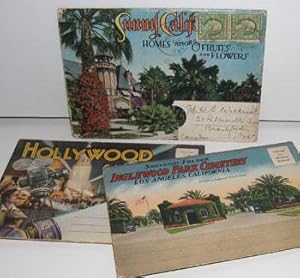 Seller image for Souvenir Folders of Inglewood Park Cemetery, Hollywood, and Sunny California Homes among Fruits and Flowers. for sale by Wittenborn Art Books