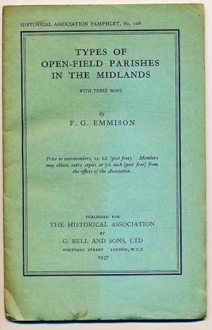 Image du vendeur pour Types of Open-Field Parishes in the Midlands. mis en vente par Pricewisebooks