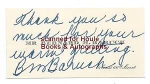 Autograph Note Signed