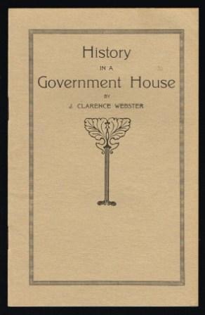 Bild des Verkufers fr History in a Government House zum Verkauf von Antiquarius Booksellers