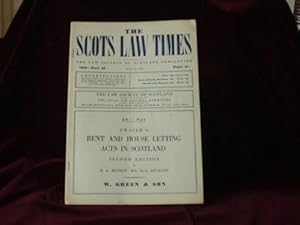 Seller image for The Scots Law Times : The Law Society of Scotland Newsletter. 1953 -- Part 30; for sale by Wheen O' Books