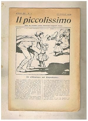 Immagine del venditore per Il Piccolissimo, mensile edito dal comitato laziale dell'unione insegnanti italiani, disponiamo del numero 2 del 15 gennaio 1919 (anno III). venduto da Libreria Gull