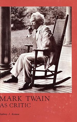 Seller image for MARK TWAIN AS CRITIC for sale by Studio Books