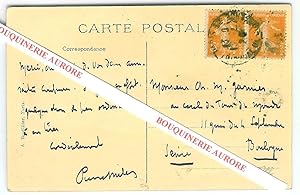 Seller image for Carte postale ancienne autographe signe de Pierre Mille, Ecrivain et journaliste franais. for sale by Bouquinerie Aurore (SLAM-ILAB)