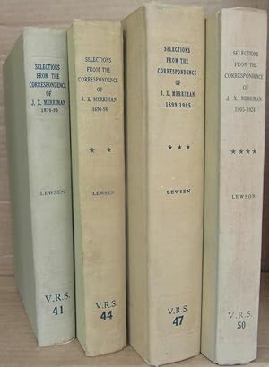 Selections from the Correspondence of John X Merriman ** 4 Volume Set ** (Nos. 41, 44, 47, 50)