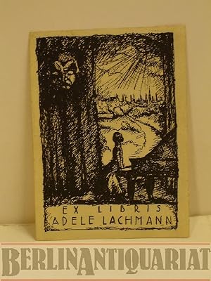 Bild des Verkufers fr Ex libris: Adele Lachmann. zum Verkauf von BerlinAntiquariat, Karl-Heinz Than