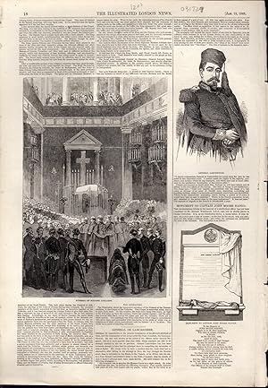 Seller image for ENGRAVING: "The Funeral of Madame Adelaide D'Orleans". Article and engravings from The Illustrated London News, January 15, 1848 for sale by Dorley House Books, Inc.