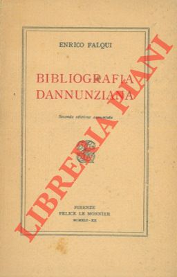 Bild des Verkufers fr Bibliografia dannunziana. zum Verkauf von Libreria Piani