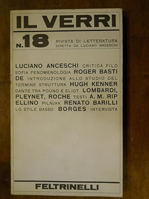 IL VERRI N. 18 - 1964. Rivista di Letteratura diretta da Luciano Anceschi
