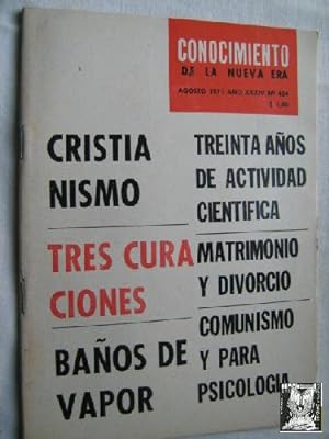 CONOCIMIENTO DE LA NUEVA ERA. Nº 404. 1971. Cristianismo