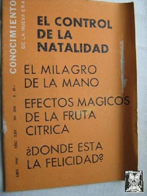 CONOCIMIENTO DE LA NUEVA ERA. Nº 340. 1966. El control de la natalidad.