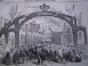 Immagine del venditore per The Illustrated London News (Single Issue: Vol. XVII No. 447, September 21, 1850) With Lead Article "Railway Excursions" venduto da Bloomsbury Books