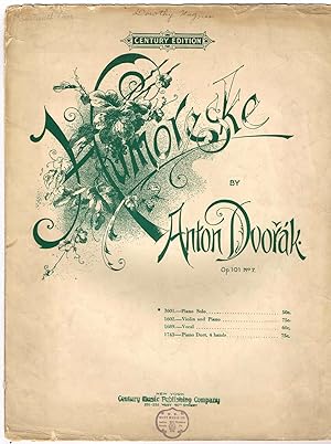 Immagine del venditore per HUMORESKE, Op. 101, No. 7: For Piano SOLO, one of CENTURY EDITION series venduto da SUNSET BOOKS