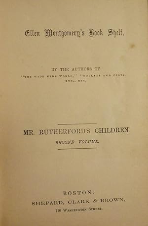 Seller image for MR. RUTHERFORD'S CHILDREN: VOLUME TWO for sale by Antic Hay Books