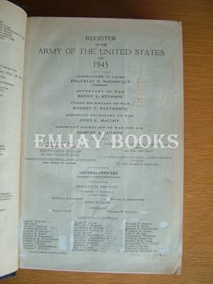 Register of the Army of the United States for1945.