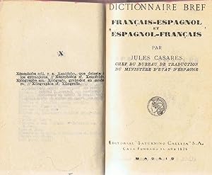 Seller image for DICCIONARIO BREF. ESPAOL  FRANCS Y FRANCS  ESPAOL for sale by Librera Torren de Rueda