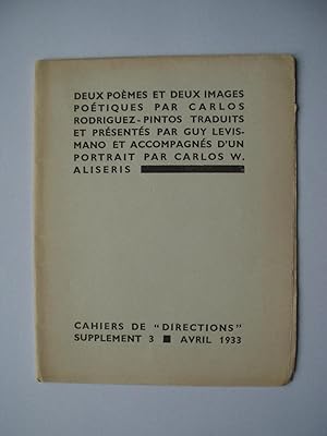 Seller image for Deux Pomes et Deux Images Potiques for sale by Pascal Coudert