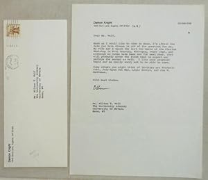 One Page Typed Letter Signed to Milton T. Wolf