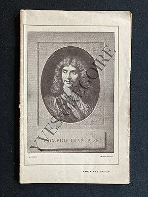 LE MARQUIS DE PRIOLA-PROGRAMME COMEDIE FRANCAISE