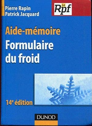 Seller image for Formulaire du froid. for sale by L'ivre d'Histoires