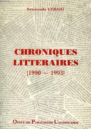 Bild des Verkufers fr CHRONIQUES LITTERAIRES (1990-1993) zum Verkauf von Le-Livre