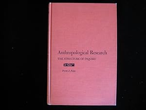 Seller image for ANTHROPOLOGICAL RESEARCH: The Structure of Inquiry for sale by HERB RIESSEN-RARE BOOKS