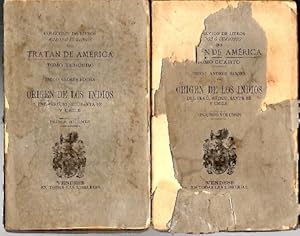 Imagen del vendedor de ORIGEN DE LOS INDIOS DEL PERU, MEJICO, SANTA FE Y CHILE. a la venta por Librera Javier Fernndez