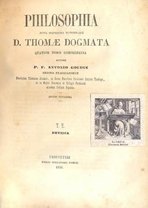 Imagen del vendedor de Philosophia juxta inconcussa tutissimaque D. Thomae dognata. a la venta por Libreria M. T. Cicerone