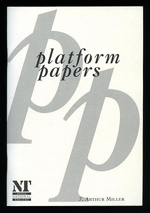 Imagen del vendedor de Platform Papers No. 7 Arthur Miller a la venta por Little Stour Books PBFA Member