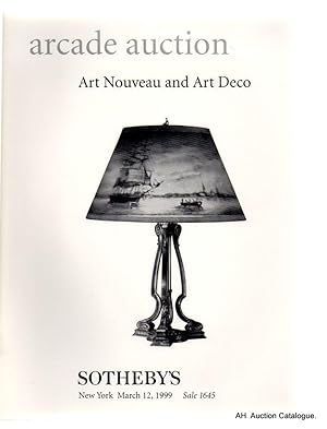 Immagine del venditore per Arcade Auction - Art Nouveau and Art Deco 12 March 1999 Sotheby's New York Auction Sale Catalogue Plus Price List of Realised Prices venduto da Tony Hutchinson