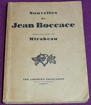 Bild des Verkufers fr NOUVELLES DE JEAN BOCCACE - Traduction libre par MIRABEAU zum Verkauf von LE BOUQUINISTE