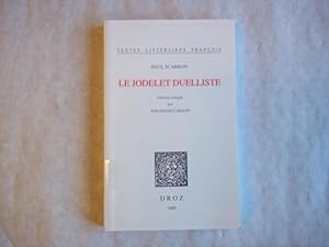 Seller image for LE JODELET DUELLISTE. Edition Critique. for sale by Carmarthenshire Rare Books