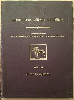 Seller image for Linguistic Survey of India. Vol. XI Gipsy Languages for sale by Arthur Probsthain