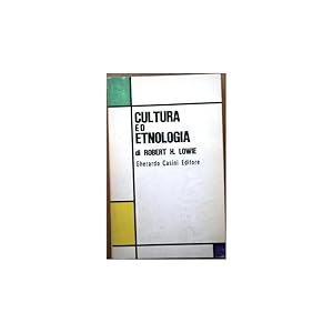 Seller image for Cultura ed Etnologia. Traduzione di Mario Tosi. Texto en italiano for sale by Librera Salamb