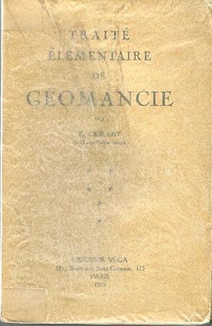 Traité élémentaire de géomancie