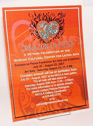 Corazon en fiestaz: [handbill] a 30-year celebration of the mission Cultural Center for Latino Ar...
