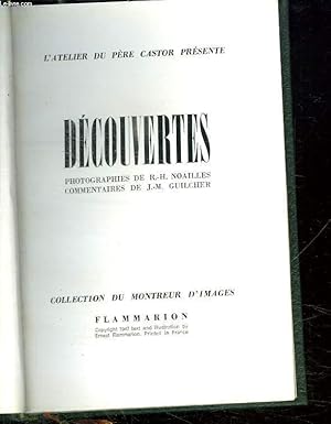 Bild des Verkufers fr L ATELIER DU PERE CASTOR PRESENTE : DECOUVERTES. zum Verkauf von Le-Livre