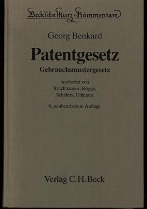 Seller image for Patentgesetz. Gebrauchsmustergesetz ,8. Auflage Beck'sche Kurz-Kommentare, Band 4, for sale by Antiquariat Kastanienhof