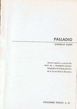 Imagen del vendedor de PALLADIO a la venta por Librera Torren de Rueda