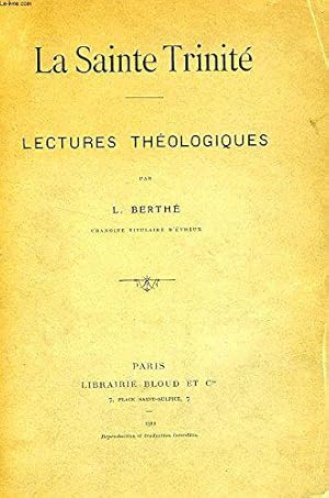 Seller image for La Sainte Trinit. Lectures thologiques. for sale by JLG_livres anciens et modernes