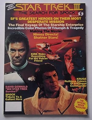 Image du vendeur pour Star Trek III: The Search for Spock, Official Movie Magazine (1984) mis en vente par Bloomsbury Books