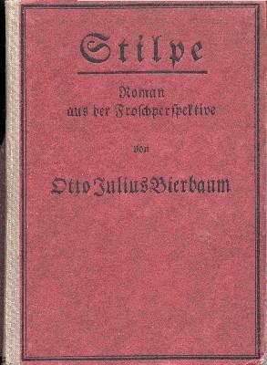 Bild des Verkufers fr Stilpe. Ein Roman aus der Froschperspektive. Mit dem Bildnis des Verfassers von Felix Valloton. zum Verkauf von Galerie Joy Versandantiquariat  UG (haftungsbeschrnkt)