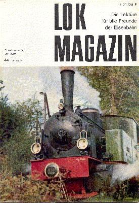 Image du vendeur pour Lok Magazin , 44, Oktober 1970. Die Lektre fr alle Freunde der Eisenbahn. mis en vente par Galerie Joy Versandantiquariat  UG (haftungsbeschrnkt)